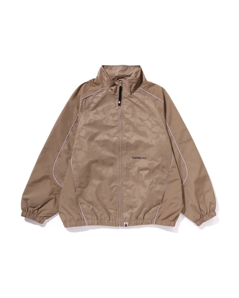 Vestes Bape Tonal Solid Metal Logo Pin Piste Beige Homme | CPB-41530221